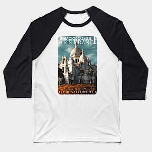 Sacre Coeur paris france - Sacré-Cœur Baseball T-Shirt